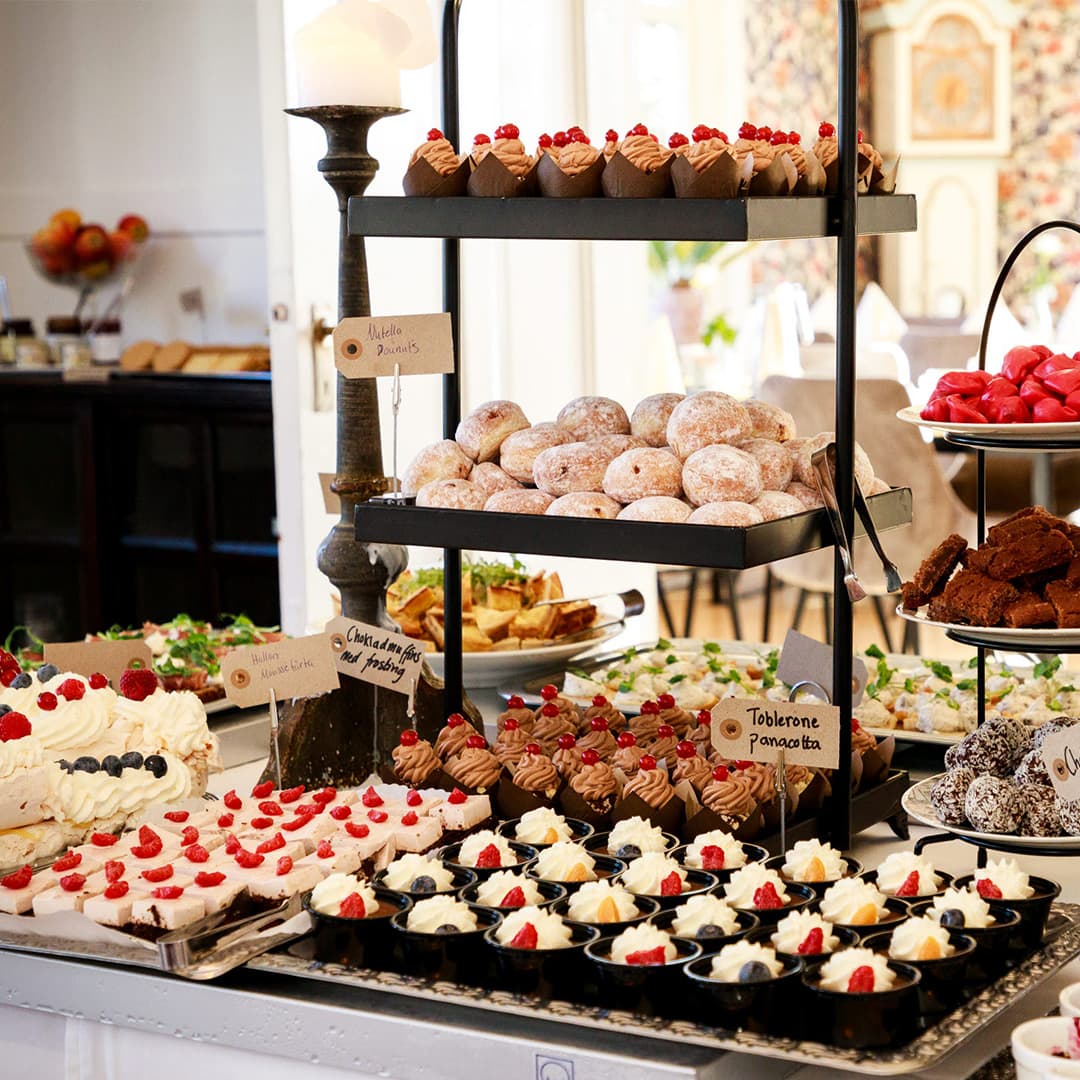 Buffébord med bakverk