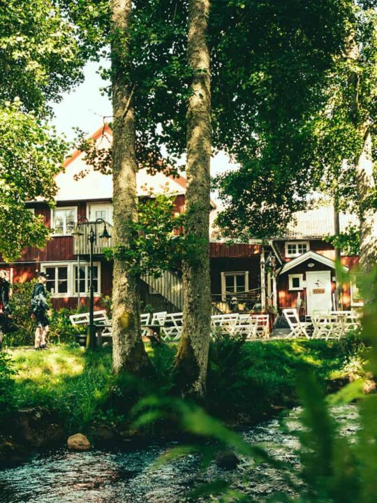 Vänga kvarn i grönska