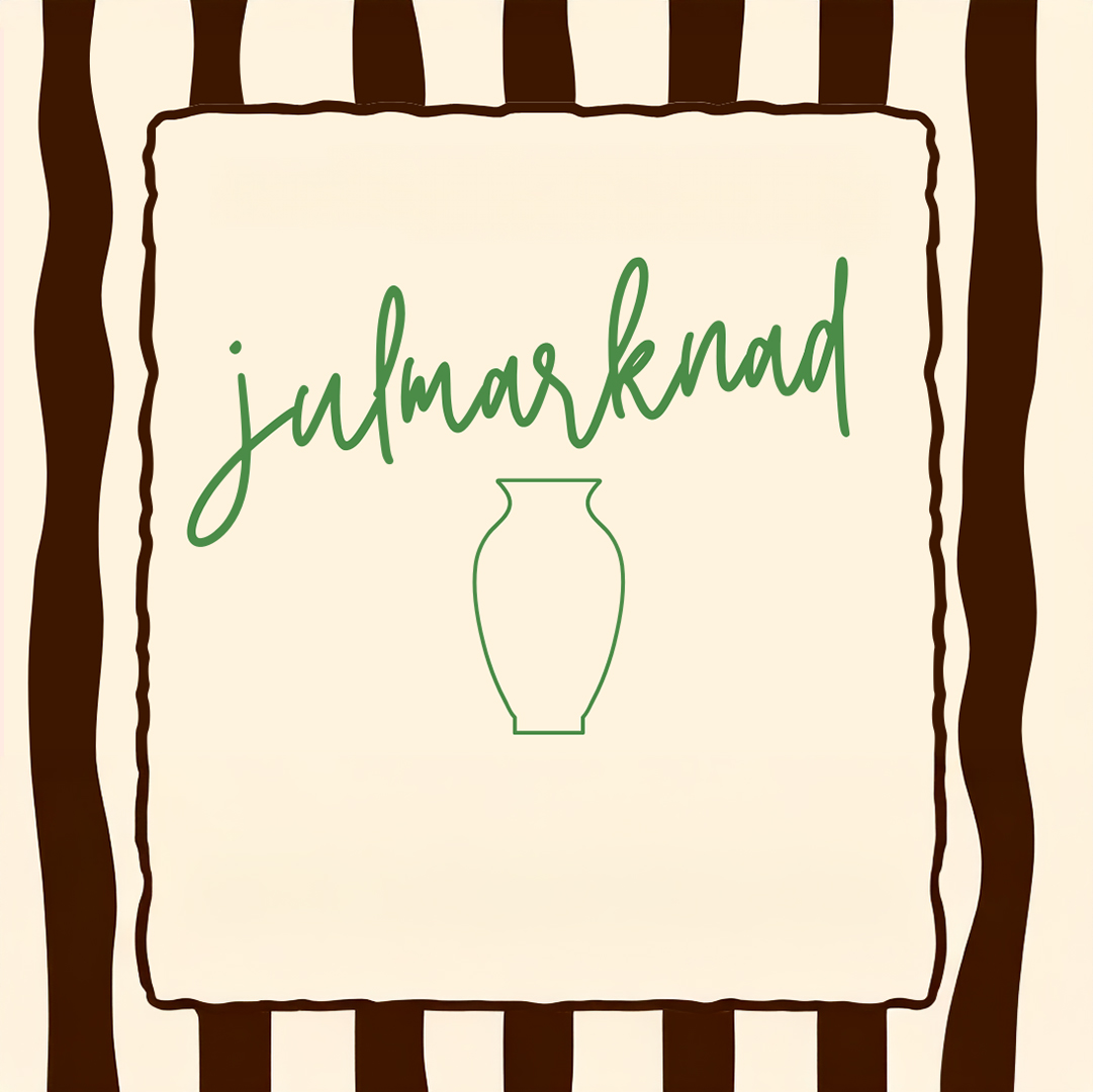 grafisk bild kruka randig ram